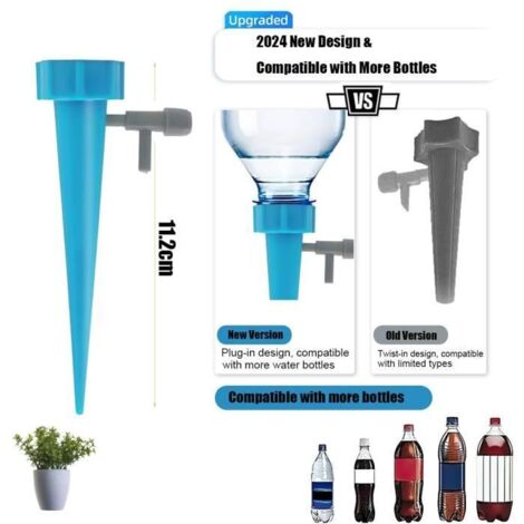 Goutte à Goutte Bouteille,30pcs Arrosage Goutte a Goutte avec Vannes Réglables Irrigation Systeme Arrosage, Arroseur Plantes (1/5)