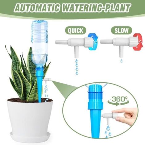 32 pcs Goutte à Goutte Bouteille, Arrosage Goutte a Goutte avec Vannes Réglables Irrigation Systeme Arrosage, Arroseur Automatique (1/5)