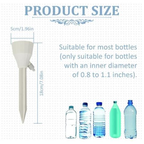 12 Pièces Irrigation Goutte à Goutte Kit, Arrosage Automatique pour Plante Réglable, Goutte à Goutte Bouteille pour Plantes (1/5)