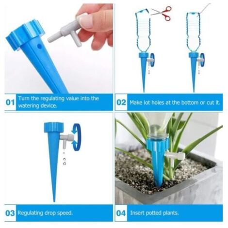 40pcs Goutte à Goutte Bouteille Irrigation Goutte à Goutte Bouteille Arroseur Automatique Plantes Arrosage avec Vannes (1/5)