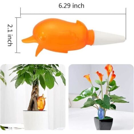 Irrigation Goutte a Goutte Bouteille - Kit d'arrosage Automatique - Forme D'Oiseau - Rouge, Bleu - 3PCS (1/5)