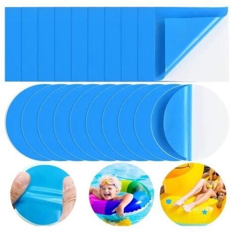 Lot de 20 rustines pour piscine, kit de réparation pour spa gonflable, matelas d'eau et canapés de piscine. (1/5)