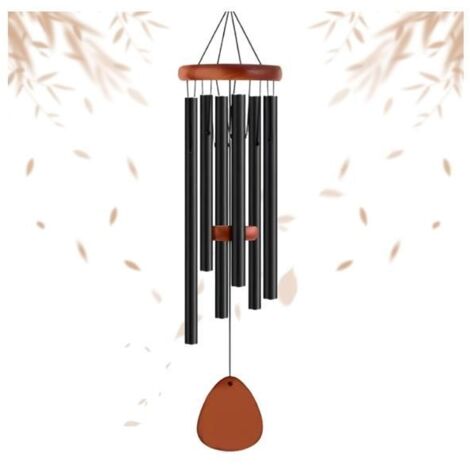 Carillon à Vent de Jardin, 6 Tubes en Aluminium - Carillons Décoratifs pour Extérieur et Intérieur (1/5)