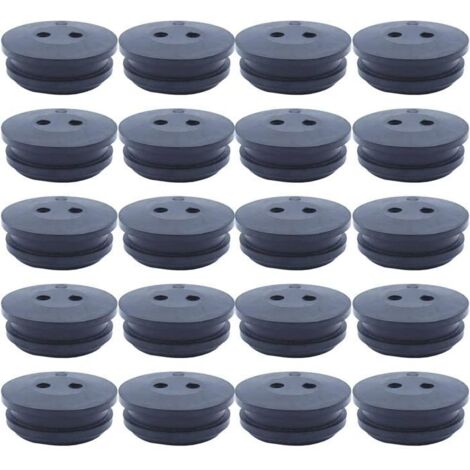 Oeillet de réservoir de carburant 2 trous pour Homelite 560878002, Kawasaki 92071-2073, Ryobi 181767 - 20 pièces. (1/5)