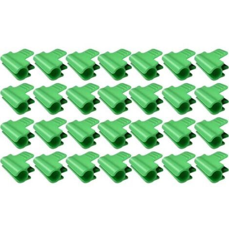 Lot de 40 attaches pour serre de jardin, clips pour tubes d'ombrage, idéals pour le soutien saisonnier des plantes et les filets ant (1/5)
