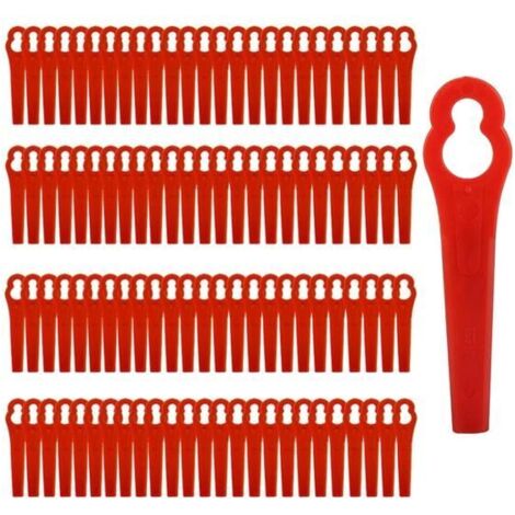 Lames de Plastique pour Coupe-Bordures (Lot de 100) - Lames de Rechange pour Tondeuse à Gazon, Jardinage (1/5)