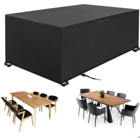 Housse de protection pour salon de jardin 420D Oxford, imperméable, pour table et meubles de jardin. (1/4)