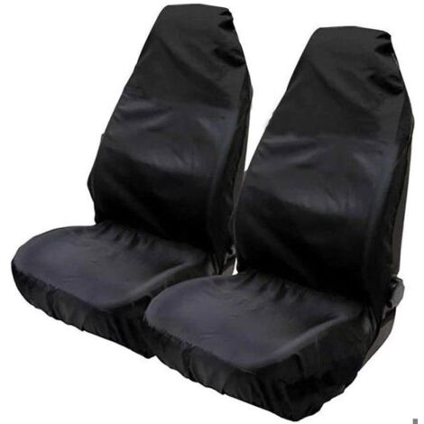 Housses imperméables universelles pour sièges auto (lot de 2) 132 x 54 cm Noir (1/4)