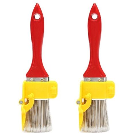 2 Pièces Série Propre Coupe Professionnelle - Pinceau et Brosse Multifonctionnels pour Bordures, Murs et Maison (1/5)