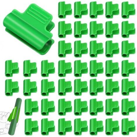 40 Pièces Clips pour Serre 16mm, Clips pour Tubes de Serre, Clips pour Film de Serre, Pinces à Effet de Serre, Pinces à Filet. (1/5)