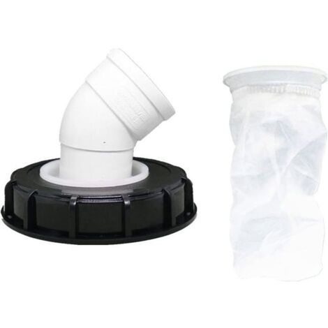 Filtre à couvercle IBC en nylon lavable de 163 mm pour réservoir d'eau de pluie, DN 150. (1/4)