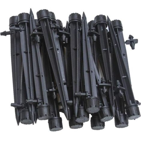 50 pièces Goutteurs d'irrigation avec Connecteur pour Tubes 4mm-7mm, Émetteurs Micro Arroseurs Réglables à 360° pour Système Goutte-
