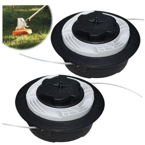 2 pièces Tête de débroussailleuse C6-2 pour Stihl FS38 FS40 FS50 FSE81, Tête Autocut C6-2, Accessoires pour coupe-bordures (1/5)