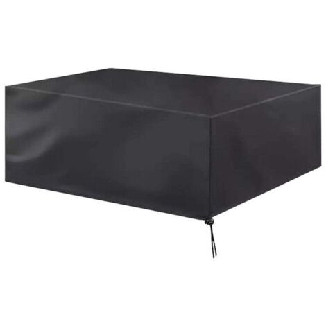 Housses de mobilier de jardin - Tissu Oxford imperméable, 150x150x75cm - Noir (1/5)