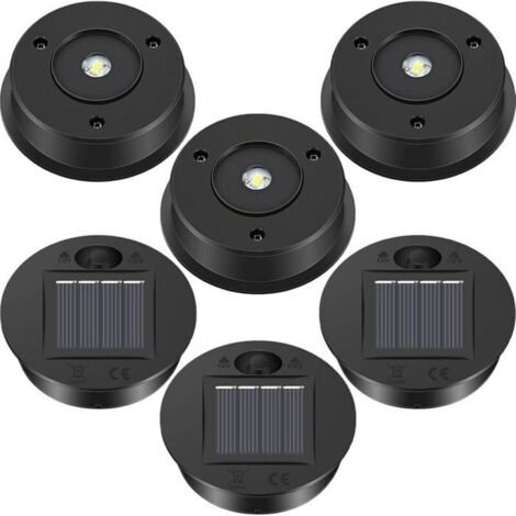 Lot de 6 pièces de rechange pour lumière solaire, composants de lanterne solaire, panneau solaire LED, lumière d'ombre (1/5)