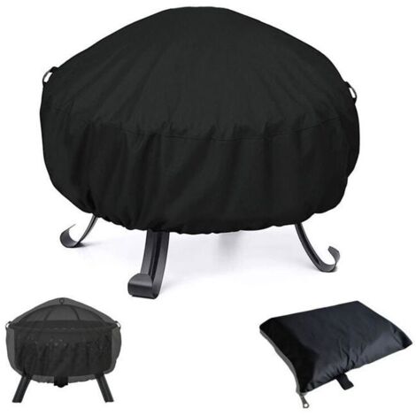 Housse de brasero barbecue - 1 pièce, 122x46cm, Oxford 210D, imperméable et résistante aux déchirures. Étiquette. (1/4)