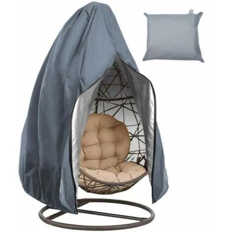 Housse de protection anti-poussière pour balançoire coque d'œuf, housse de chaise de balançoire - Gris, 210D - 115x190 cm - 1 pièce (1/5)