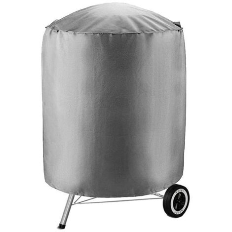 Housse de barbecue sphérique en Oxford 210D, imperméable et résistante aux déchirures, grise, diamètre 61 cm. (1/5)