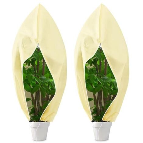 Housse d'hivernage pour plantes, 2 pièces, housse de protection hivernale, sac de protection pour plantes, housse de protection (120 (1/5)