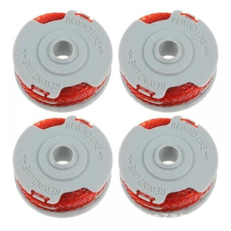 Lot de 4 bobines de fil de coupe de 10 m, bobines de rechange pour coupe-bordure, fil en nylon, compatibles avec toutes les marques. (1/5)