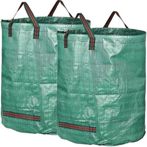 Sac de Jardinage - Extra-Robuste - Lot de 3 - Vert - 272L (1/4)