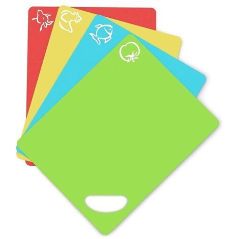 Broyeur de cuisine en plastique flexible, multicolore, 4 couleurs, ensemble. (1/5)