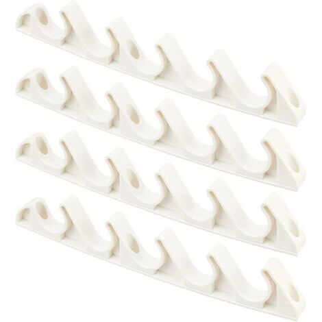 4 Pièces Supports de Réglage de Chaise, Ajusteur Dorsal à 5 Positions, Vertical pour Remplacer les Pièces de Fauteuil, Beige (1/5)