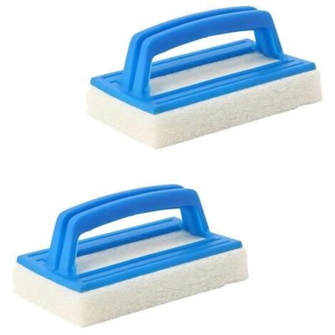2 pièces Éponge de Piscine pour Ligne d'Eau - Brosse de Nettoyage pour Sol et Mur de Piscine (1/5)