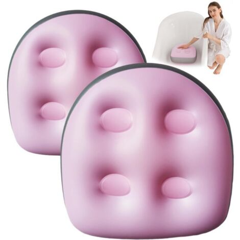 Lot de 2 sièges rehausseurs gonflables pour spa avec dossier - 47 x 37 x 15 cm - Sièges de jacuzzi gonflables à ventouses