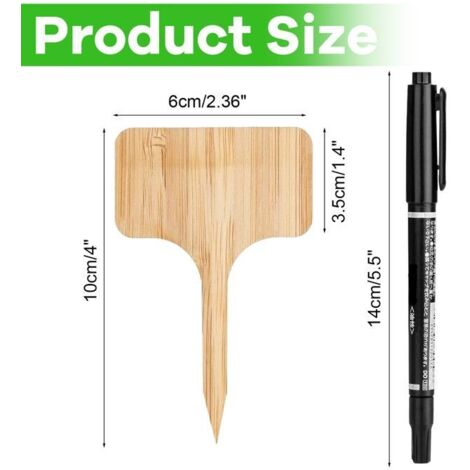 Jeu d'étiquettes pour buanderie industrielle, 20 pièces, avec marqueur permanent pour jardin et serre. (1/5)