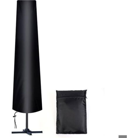 Housse pour parasol droit (diamètre env. 300 cm) en Oxford 210D avec sac de rangement. (1/5)