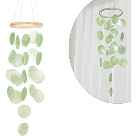 Carillon éolien en coquillage, décoration bohème, attrape-rêves, guirlandes, son unique, carillon éolien, décoration de jardin (1/5)
