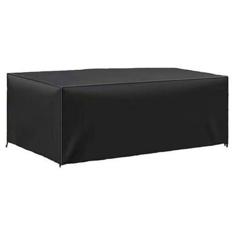Housse de table de jardin 180x120x74cm, bâche de protection en Oxford 420D résistante aux intempéries et anti-déchirure. (1/5)