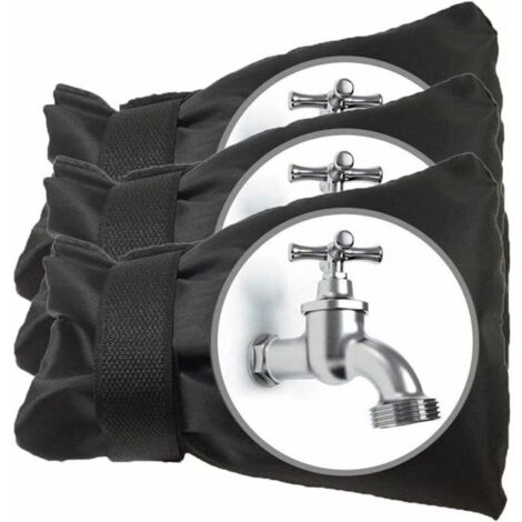 3 pièces cache-robustes extérieurs noirs antigel étanches grande taille (1/4)