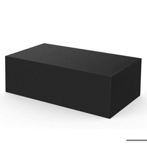 Housse de protection imperméable et anti-poussière pour table de jardin, en tissu Oxford 210D avec cordon de serrage. (1/4)