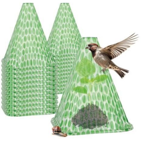20x Chapeau de Soleil pour Plantes - Capuchon de Protection - Hauteur 23 cm (Lot de 20) (1/4)