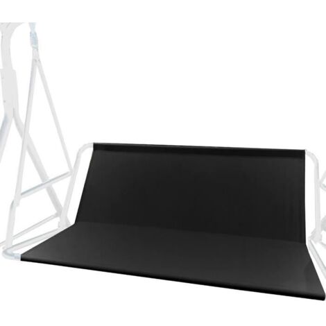 Housse de Siège de Balançoire de Jardin, 2 Places, 110x55x45 cm, Noir (1/4)