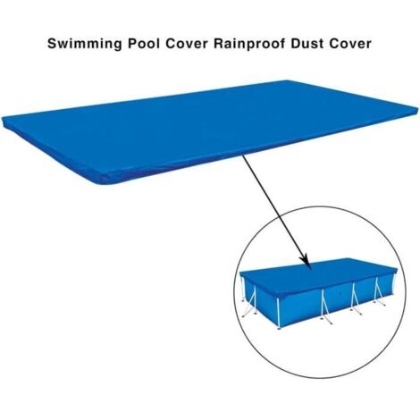Bâche à bulles pour piscine rectangulaire 220x150 cm - Toile renforcée pour piscines tubulaires (1/4)