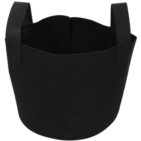 Sac de culture - Non tissé - Noir - 3 gallons - 25 x 22 cm - Cylindrique (1/5)