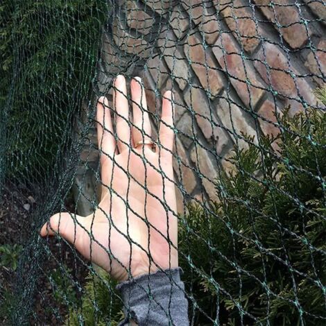 Filet anti-oiseaux en nylon pour pisciculture, 8 x 8 m, noir (1/4)