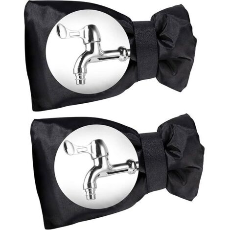 Housse de robinet extérieur - Couvercle de protection antigel, résistant au vent et imperméable pour l'hiver au jardin - Noir - LEN( (1/5)