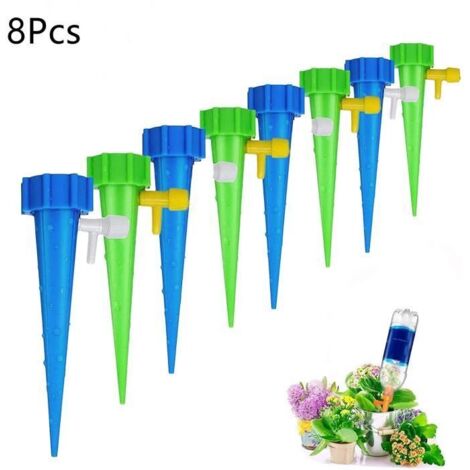 Kit d'irrigation goutte à goutte 8 pièces, système d'arrosage automatique pour plantes d'intérieur et d'extérieur, jardin et maison. (1/4)