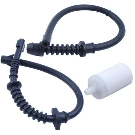 Conduite de retour de carburant 2 compatible avec Husqvarna 435, 440, 445, 450 E, références 544128601, 577535101, 523055201. (1/4)