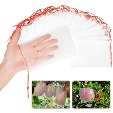 100 pcs Filet de Protection en Nylon pour Fruits - Sacs de Jardin pour Raisins 10x15cm (1/4)