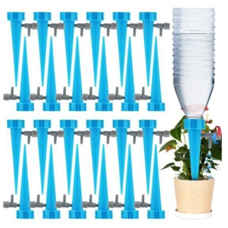 Kit d'Irrigation Goutte à Goutte, 24 Pièces avec Cônes Arrosage Automatique et Vannes pour Plantes d'Intérieur (1/4)