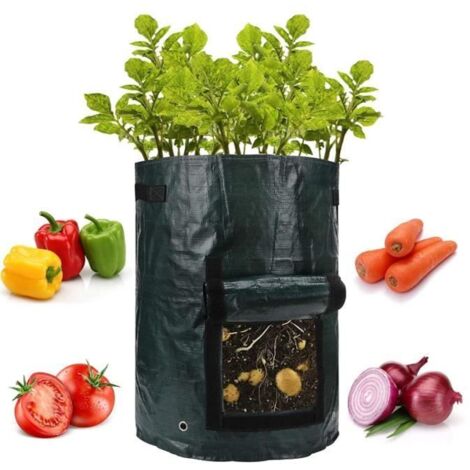 Sacs de Plantation - Sans Marque - 2 pièces - 35x45 cm - Tissu - Noir (1/4)