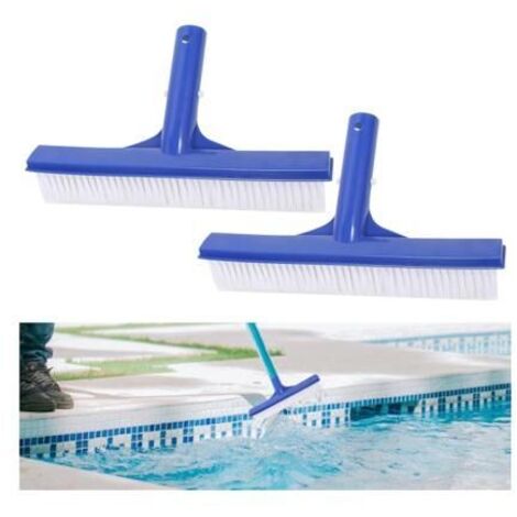 Lot de 2 Brosses de Piscine en Plastique : Brosse de Nettoyage Extra Large 25cm pour Intérieur et Extérieur (1/5)