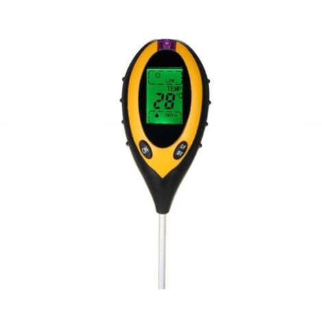 Testeur de pH du sol 4-en-1 OUTAD - Écran LCD - Mesure pH, humidité, température, luminosité (1/4)