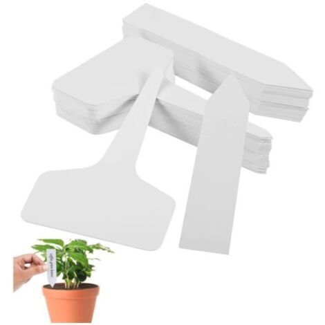 Étiquettes de Jardin en Plastique - Marque/Modèle - Blanc - Pour Plantes (1/4)