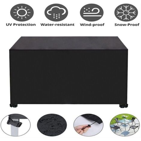 Housse de protection imperméable en tissu Oxford 600D pour meubles de jardin et table. (1/5)